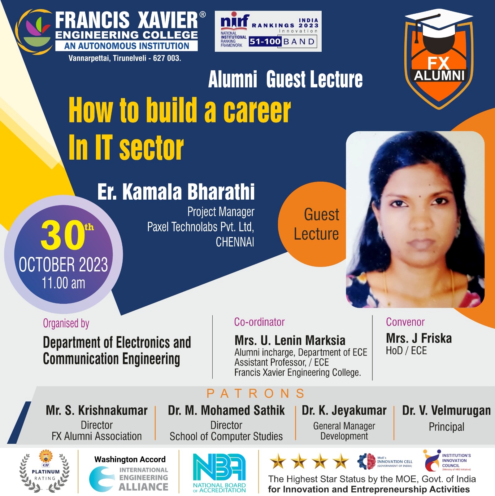 Guest Lecture on How to build career in IT sector